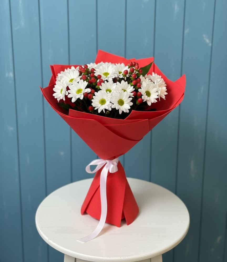 Букет цветов из: Хризантемы в Мещерское