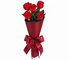 Букет 5 Красных роз Эдлесс Лав в Мещерское