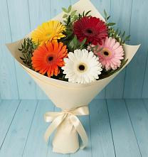 Букет цветов из:  Герберы в Мещерское