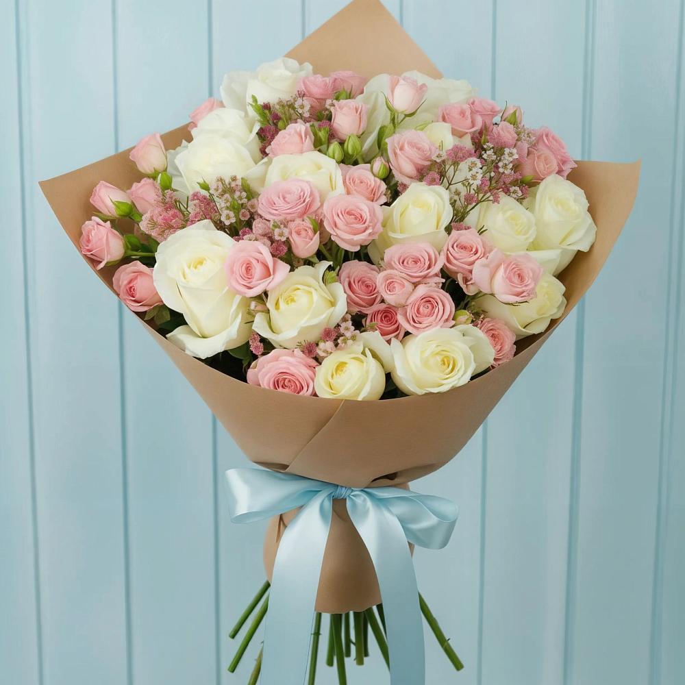 Букет цветов из: Розы в Мещерское