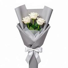 Букет 3 белые розы #REPLACE_PRED# Мещерское