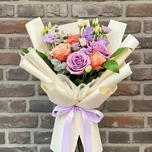 Букет цветов из:  Лизиантусы и Розы #REPLACE_PRED# Мещерское