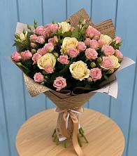 Букет цветов из:  Розы в Мещерское