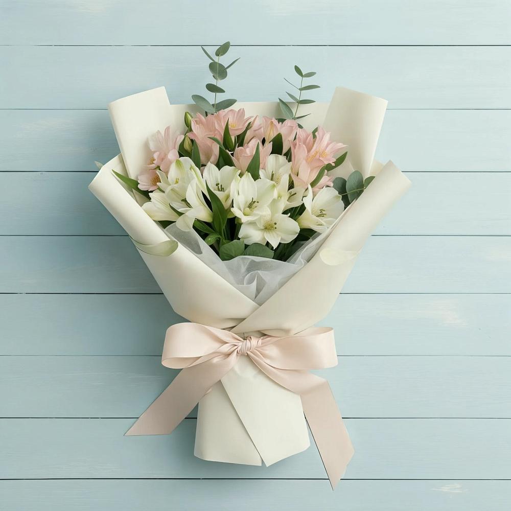 Букет цветов из: Альстромерии в Мещерское