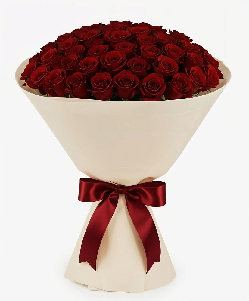 Букет 101 Бордовая роза Блэк Бакарра в Мещерское