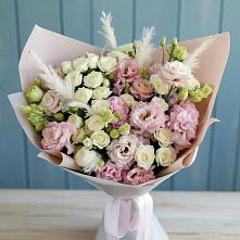 Букет цветов из:  Альстромерии и Розы в Мещерское